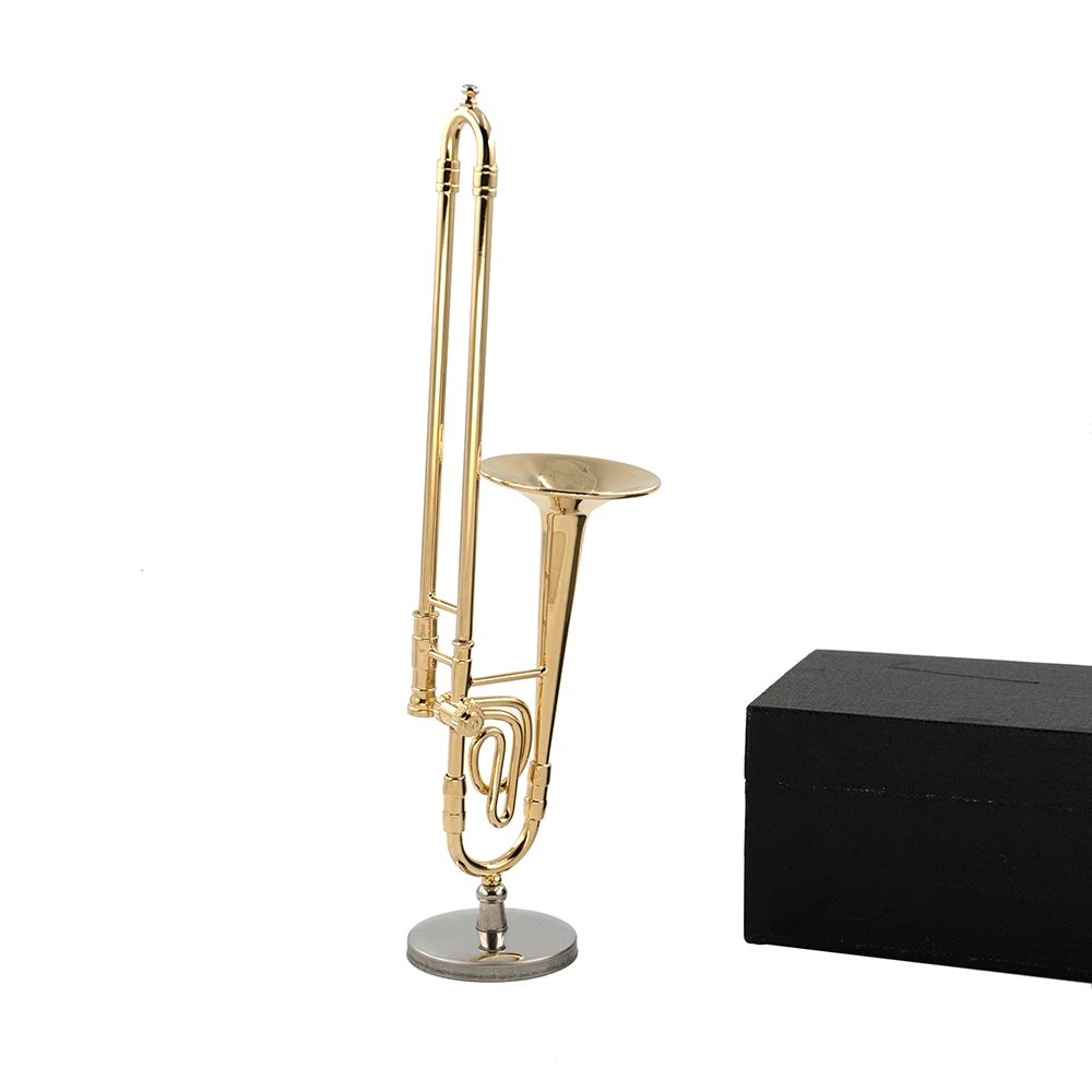 Musical Instrument Trombone - Миниатюрная модель тромбона из чистой меди,