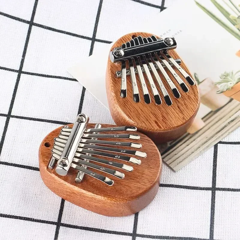 Musical Instrument For Beginners - 1 шт. Деревянная мини-калимба (8 тонов),