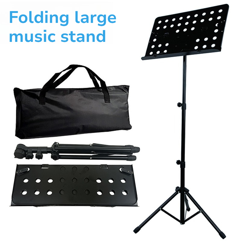 Musical Instrument Accessories - Металлическая складная большая подставка для нот,