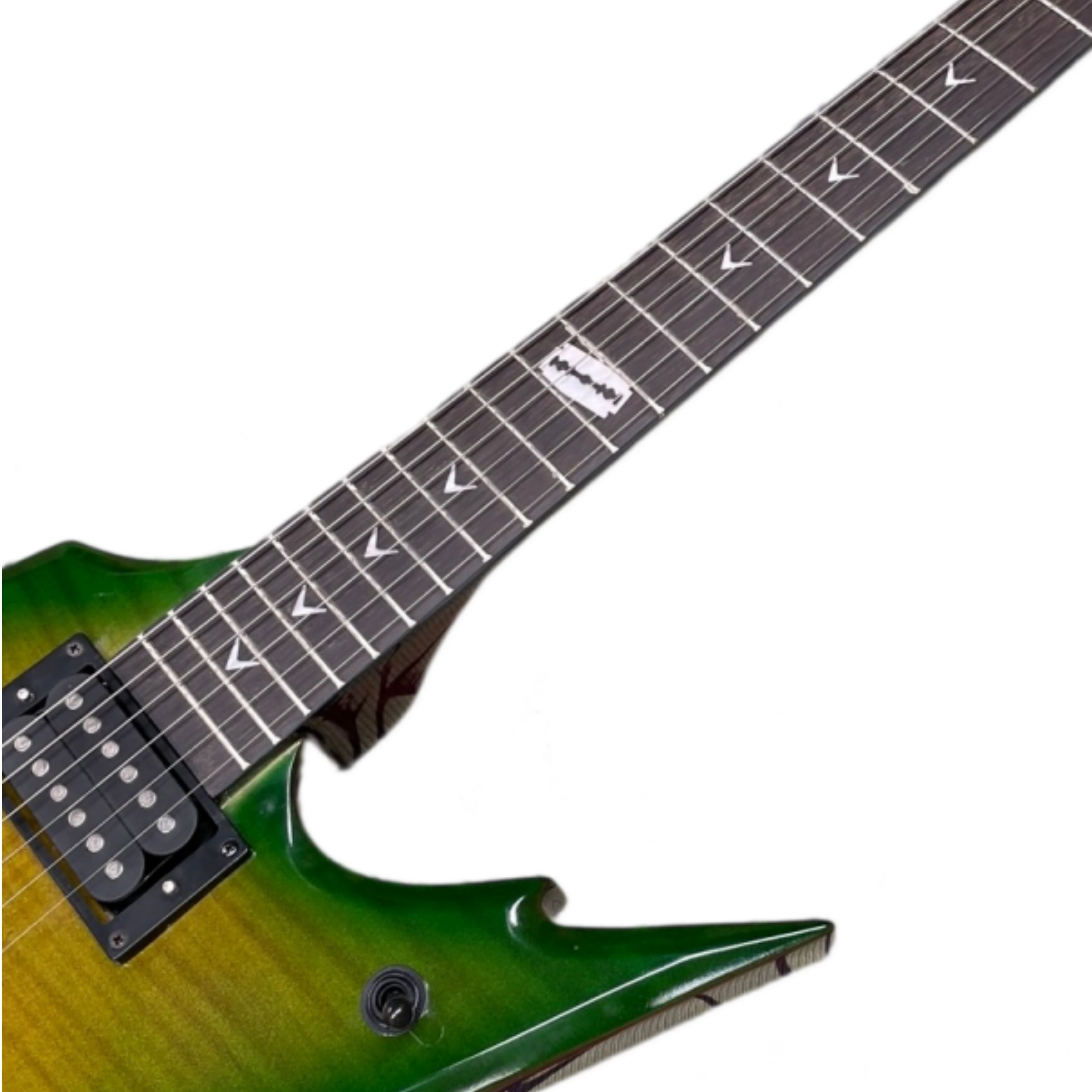Electric Guitar Beginner - Электрогитара с желто-зеленым градиентным покрытием, 22
