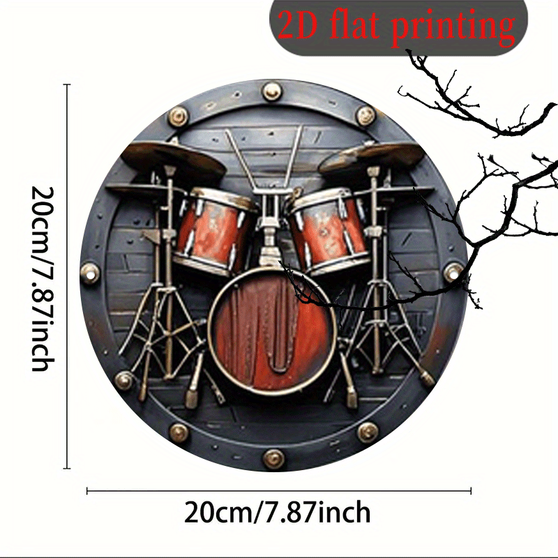2D Flat, 1 шт., 20,32x20,32 см – обзор и цена Musical Instrument Drum