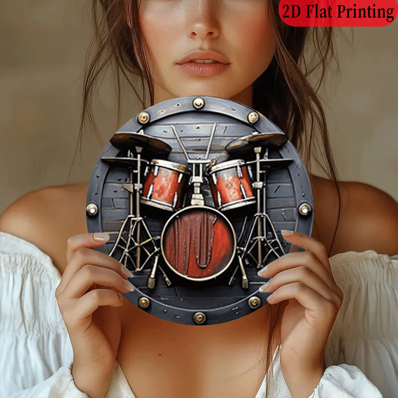 2D Flat, 1 шт., 20,32x20,32 см – обзор и цена Musical Instrument Drum