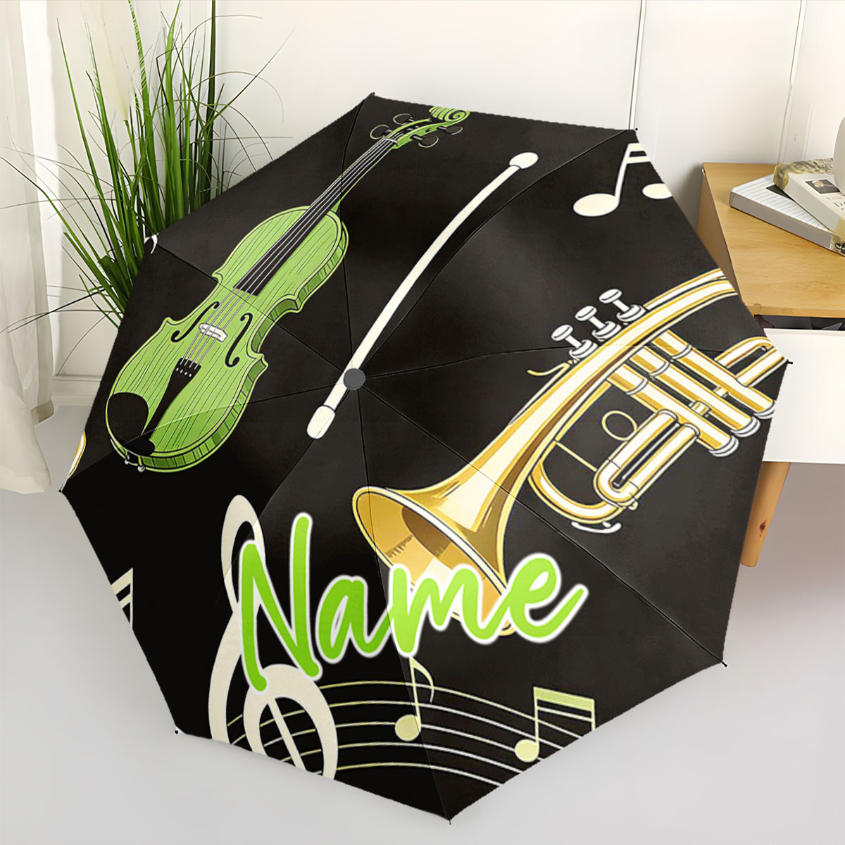 Зонт с уникальным принтом в ви – обзор и цена Musical Instrument With Name