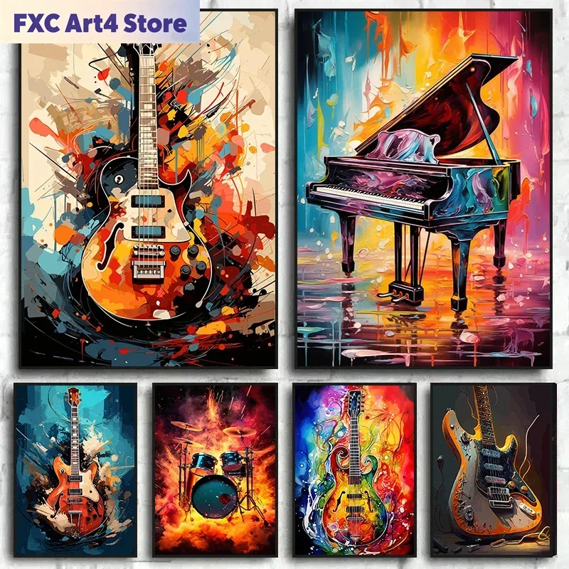 Безрамные абстрактные цветные  – обзор и цена Musical Instrument Images