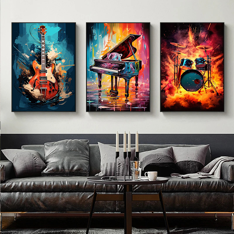 Безрамные абстрактные цветные  – обзор и цена Musical Instrument Images